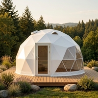 Dôme géodésique de glamping, tente de camping extérieure, yourte, abri de luxe pour événements, tissu Oxford 600D, 2000-3000 mm, imperméable