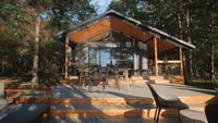 Maison préfabriquée de 40 pieds Bungalow en bois Maison mobile en acier préfabriquée portable de luxe modulaire en conteneur