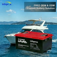 Batterie Lithium LiFePO4 51.2V 150AH à Décharge Profonde Grade A Marine avec BMS Intelligent CAN Bus, Bornes M8, 6000+ Cycles, CE RoHS IP67, OEM ODM