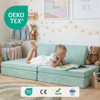 6-teiliges Hochdichtes Schaumstoff-Festungsbau-Set Modulares Kinder-Spielsofa zum Lesen und für Spielzimmer Individuelles Logo OEM-Fabrik