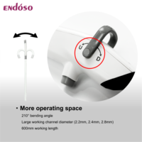Endoscope vidéo portatif Endoso en promotion, canal de travail flexible de 2,8 mm, bronchoscope ORL avec caméra à fibre optique