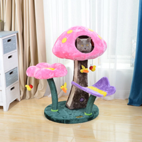 XIANGLONG Arbre à chat interactif en bois, motif animalier moderne, écologique et luxueux, avec poteau d'escalade et lit pour animaux de compagnie, pour la maison