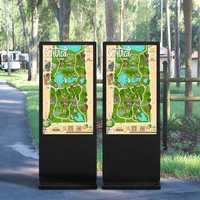 Tótem de Señalización Digital para Exteriores Sinmar, IP65, Alto Brillo 2500 Nits, Android Windows CMS, Pantalla LCD Comercial