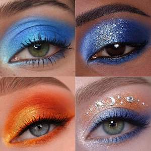 Palette de fards à paupières <span class=keywords><strong>Galactic</strong></span> Assemble Solar System 3D Planet Design 14 nuances scintillantes métalliques crémeuses effet mouillé - Product Image 3