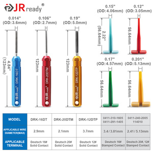 JRready ST5236-DEUTSCH Connector Removal Tool Kit: DRK-12DTP+16DT+20DTM &amp; RT1 Mental Extraction Tools&amp;8 PCS Plastic Removal Tool - Product Image 3