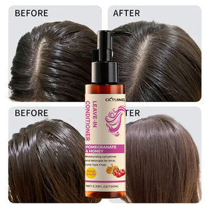 Primer anti-frisottis Soins capillaires naturels pour cheveux bouclés Grenade Miel Hydrater Biologique Vegan Acide hyaluronique Gel capillaire hydratant sans rinçage - Product Image 2