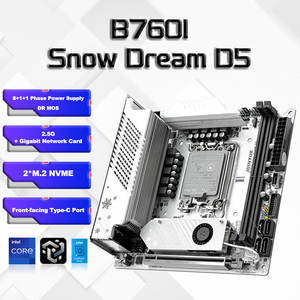JGINYUE B760I สโนว์ดรีม D5 เมนบอร์ด ITX DDR5 เมนบอร์ดพีซี รองรับโปรเซสเซอร์ซีรีส์ LGA1700 - Product Image 6