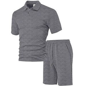 Ensemble <span class=keywords><strong>Homme</strong></span> Premium Joychuang <span class=keywords><strong>en</strong></span> Jacquard Fin – T-shirt et Short Respirants pour l'Été – Tenue Légère et Décontractée pour <span class=keywords><strong>Homme</strong></span> - Product Image 6