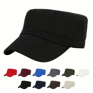 Wholesale Unisex 6-Panel Baseball <b>Cap</b> Summer Solid Color <b>Flat</b> <b>Cap</b> Polyester/Cotton Corduroy Common Digital Printing 3D - Product Image 1