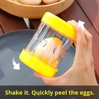 Éplucheur d'œufs portable rapide en plastique et séparateur de coquilles pour œufs cuits, outil de décoquillage pour œufs de thé