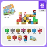 Bloques de rompecabezas de cubo magnético de Venta caliente con bordes suaves y embalaje de regalo para concentración, juego creativo y desarrollo de habilidades