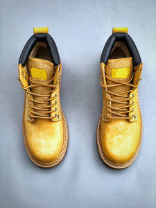 Chaussures de randonnée en cuir à la cheville haute de conception de qualité de luxe à la mode chaussures tactiques imperméables en cuir légères et élégantes - Product Image 2