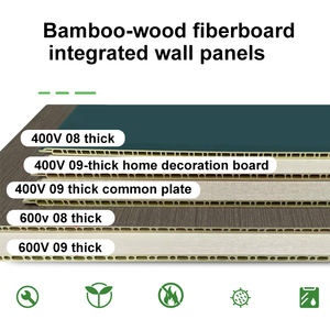 Panneau mural intégré creux bicolore en PVC à surface texturée lin pour salon et chambre à coucher, idéal pour usage familial et hall d'hôtel - Product Image 3