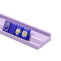 Support de Mahjong OEM Laqué Haute Brillance avec Poussoir Magnétique Puissant Couleurs Pantone Personnalisées Accessoires de Mahjong Américain