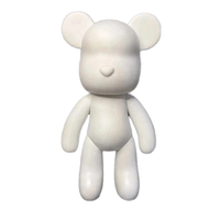 Sculpture d'ours fluide DIY populaire, ours en peluche fait à la main, modèle d'ours à colorier, jouet pour la décoration de la maison