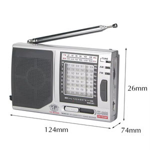 Radio Clásica Portátil AM FM SW de Banda Completa con Puntero, Modelo Plateado, Radio para Personas Mayores, Suministro Directo de Fábrica - Product Image 2