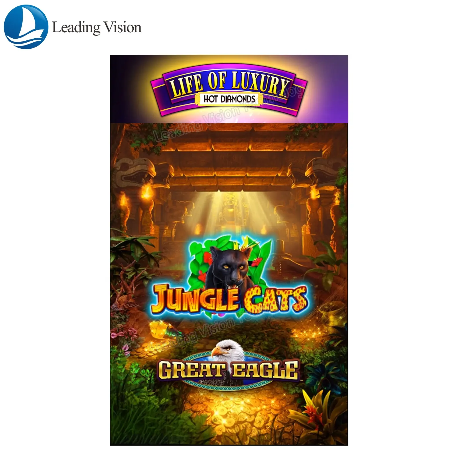 Leven Van Luxe Hot Diamanten Jungle Katten En Grote Eagle 2 In 1 Pcb Game Board