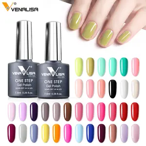 VENALISA One Step Gel Polish 7.5ml Soak Off UV&LED Gel Polish New 3 in 1 UV Nail Gel 36 Colors Good Quality Factory Supplier