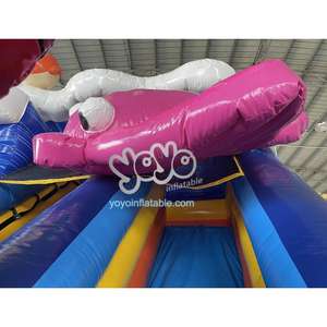 Toboggan aquatique gonflable de jungle pas cher pour l'extérieur avec peinture, piscine gonflable, toboggan aquatique pour parc aquatique à vendre - Product Image 5