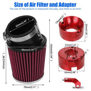 Kit de Silenciador de Escape con Filtro de Aire Mejorado HIAORS Stage 2 para Predator 301cc GX390 GX270 - Product Image 3