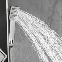 FLG Fashion panneaux de douche numériques thermostatiques noirs en acier inoxydable