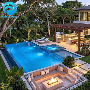 <span class=keywords><strong>Piscina</strong></span> Swim Spa da Esterno Inground su Misura Modulare di Grandi Dimensioni, 8m, con Jacuzzi, in Fibra di Vetro, Produzione Diretta - Product Image 3