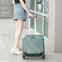 Valise pour femme, petite valise en ABS avec fermeture à glissière, valise de cabine, légère, petite taille, couleur macaron