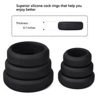 Anneaux de pénis en silicone pour hommes, 6 tailles, anneaux de pénis extensibles, jouets sexuels pour adultes pour hommes et couples
