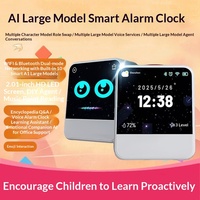 Haut-parleur robot intelligent IA, écran tactile de bureau, réveil Bluetooth, compagnon vocal IA pour enfants et étudiants, lecteur audio