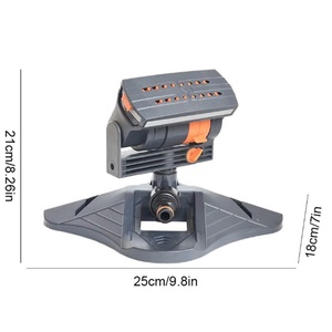 Aspersor de Césped Automático Oscilante de 16 Orificios 180 °   Aspersor Rotatorio Ajustable de Gran Área para Riego de Jardín y Césped - Product Image 3