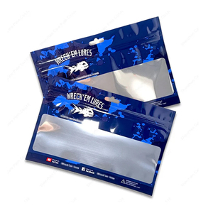 Wholesale Custom Printed Retort <b>Pouch</b> Moisture Proof Resealable Zipper Top Fishing Bait Lure Packaging Transparent Feed - Product Image 5
