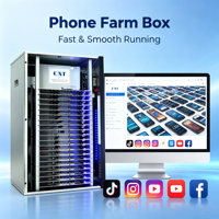 Boîte de gestion de téléphones (Phone Farm Box) pour 40 appareils Android S9, système d'automatisation mobile pour 20 téléphones S8