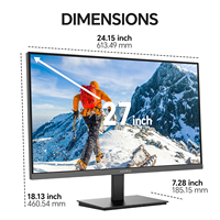 27 "pouces PC 100Hz 1920x1080 Full HD moniteur d'ordinateur IPS panneau bureau LCD moniteurs affaires jeu étude bureau moniteur de bureau