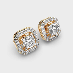 Luxury 10K Solid Gold Round Brilliant Cut Diamond Stud <b>Earrings</b> <b>for</b> <b>Women</b> Wedding & Everyday Use <b>Small</b> Size - Product Image 5