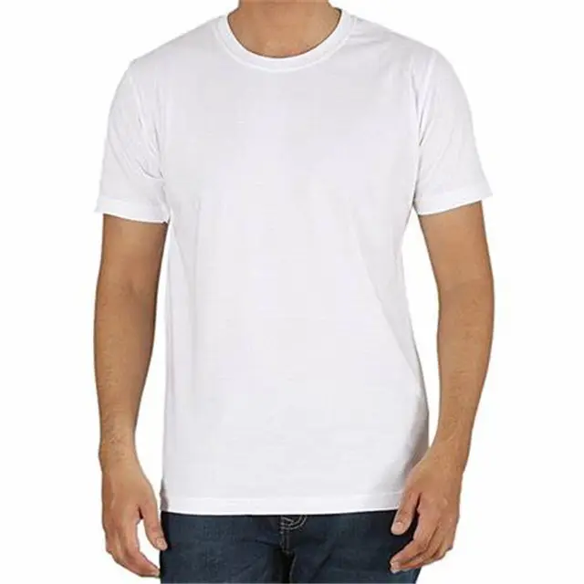 2024 mais barato 100% algodão o pescoço 140gsm eleição em branco promocional publicidade algodão branco plain t shirt