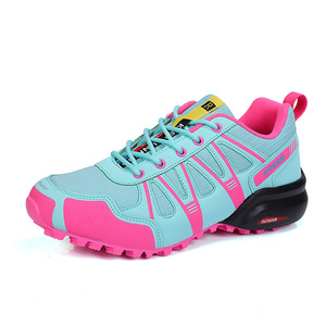 Chaussures de randonnée pour femmes, dessus en mesh, semelle en caoutchouc, respirantes, chaussures de sport d'extérieur, bout rond, toutes saisons, semelle intermédiaire en EVA - Product Image 3