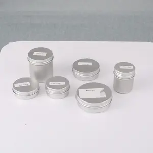 Stoples kosmetik aluminium botol penyimpanan kosong 5g 10g 15g 20g 30g 60g timah logam aluminium emas hitam perak