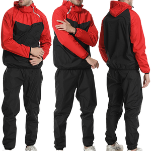Ensemble de vestes de sport en polyester surdimensionné de haute qualité pour hommes Streetwear à manches longues Design baggy décontracté Patchwork personnalisé pour hommes - Product Image 4