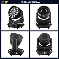 Projecteur de scène LED mobile Bee Eye 12x60W RGBW 4-en-1 et 200W LED Beam DMX CTO Zoom avec anneau halo