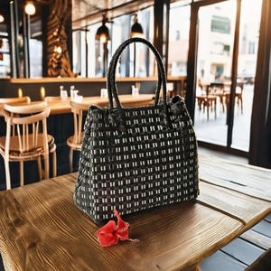 Women's Handmade Shoulder <b>Tote</b> Bags Eco-Friendly Recycled <b>Plastic</b> Woven Design From the Apparel Collection New & Stylish - Product Image 2