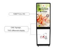 Meilleure vente Kiosque intelligent Affichage publicitaire vertical LCD Signalisation numérique Totem au sol avec boîte à lumière LED