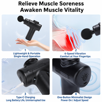 Pistolet de massage musculaire électrique portable rechargeable USB mini, pour la récupération à domicile et en salle de sport, pistolet de massage silencieux OEM en gros