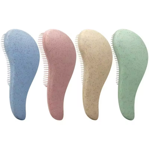 Juego de cepillos profesionales para desenredar el cabello rizado, cepillo desenredante de paja de trigo - Product Image 6