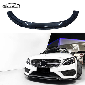 ลิ้นกันชนหน้าคาร์บอนไฟเบอร์ทรง FD สำหรับ <span class=keywords><strong>Mercedes</strong></span>-<span class=keywords><strong>Benz</strong></span> C-<span class=keywords><strong>Class</strong></span> W205 C43 Pre LCI - Product Image 2