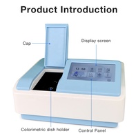 Manufacturer Dual-beam UV Visible Spectrophotometer Photometric Analysis Equipment Laboratory Digital Display Spectrometer Lab