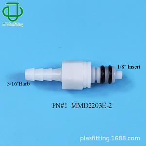 Mmd2204-2 Vanne d'arrêt à double joint torique en plastique POM, connecteur rapide 14Od pour usage médical, alimentaire et industriel - Product Image 5