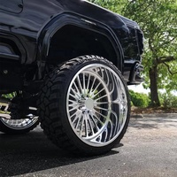 Jantes forgées pour SUV, camion tout-terrain 6X6 22X12 24X14 26X14 26X16 5X127 5X139.7 6X135 6X139.7 8X165.1 8X170 8X200 pour GMC K2500 3500
