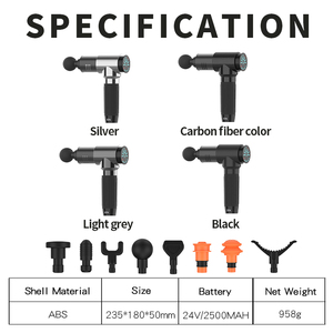 Prix usine personnalisé relaxation du corps de vibration profonde, confort et <span class=keywords><strong>pistolet</strong></span> de <span class=keywords><strong>massage</strong></span> d'entraînement musculaire <span class=keywords><strong>efficace</strong></span> 30 Shenzhen plastique ABS - Product Image 5