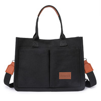 Grand sac fourre-tout en toile pour femmes avec poches, sacs à main pour ordinateur portable tout sac de tous les jours sacs à main pour le travail et la plage
