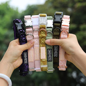 <span class=keywords><strong>Collar</strong></span> de entrenamiento para perros con patrón personalizado bordado, nuevo <span class=keywords><strong>Collar</strong></span> ajustable para mascotas 2025 para perros pequeños y medianos - Product Image 1